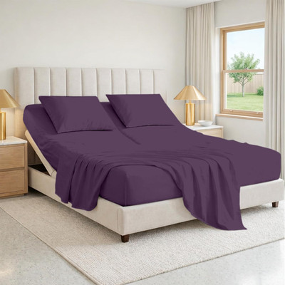 36'' King Split Top Flex Head Sheet 100% Egyptian Cotton Sheet Set 1000 Thread Co