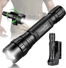 Uniquefire 501f Tactical Cree Led Flashlight With Holder Edc High Lumen Torch