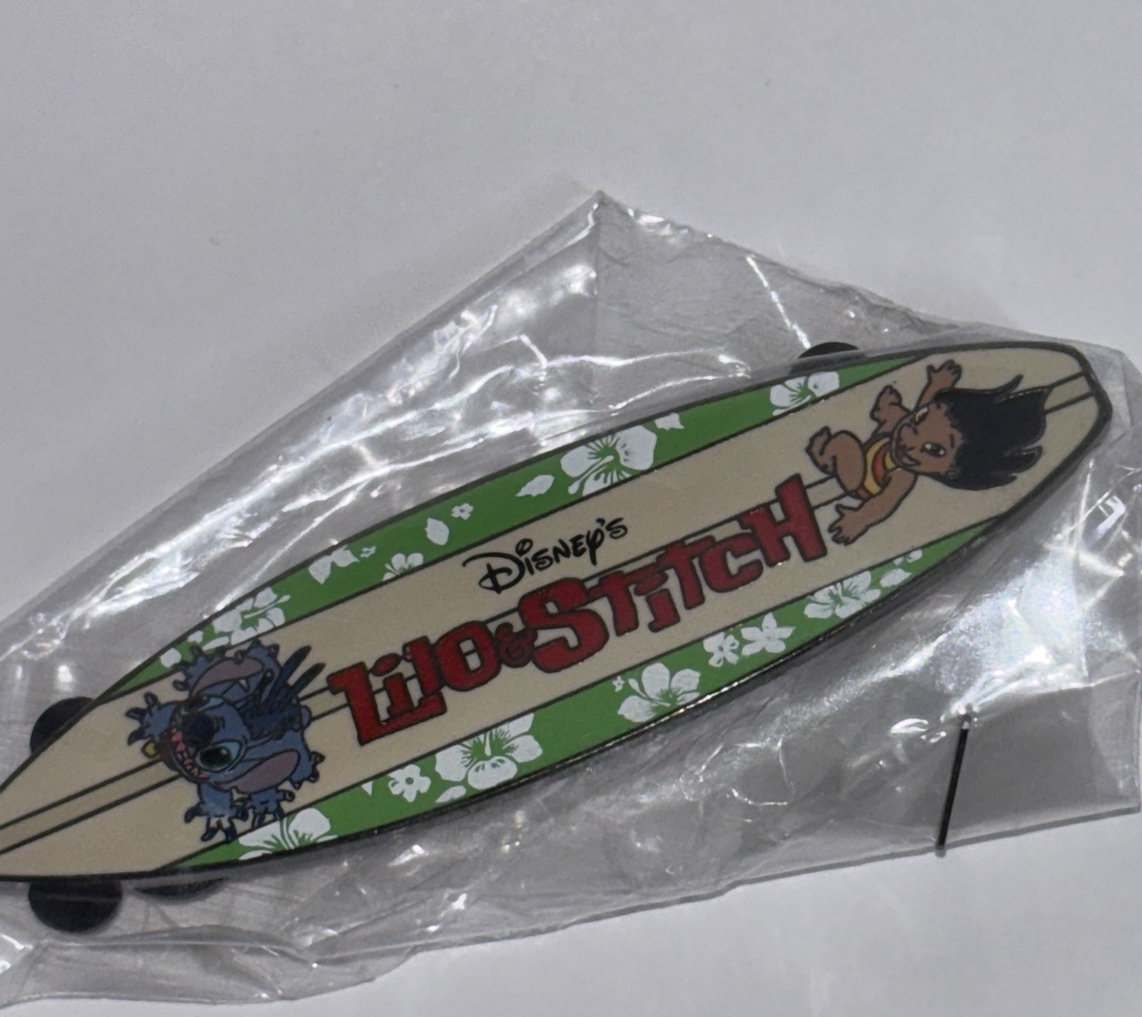 Disney Auction Pin Lilo & Stitch Surfboard LE Pin