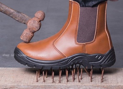 Work Boots Mens Steel Toe Safetoe Safety Water Resistant Puncture Proof Shoes