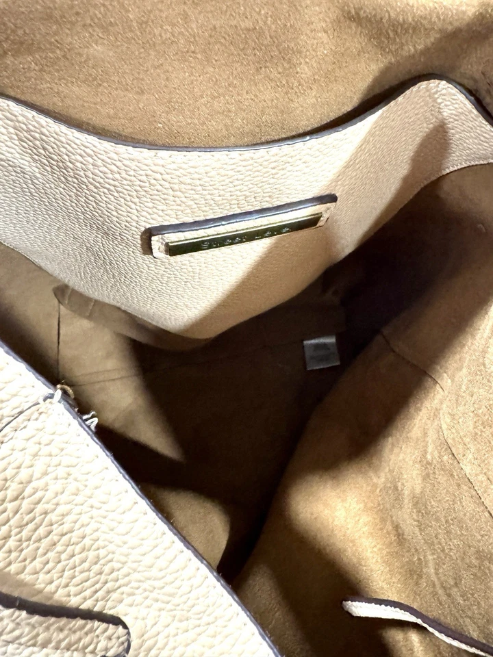 Mochila Cartera Street Level Cuero Sintético Tostado con Cordón Cuero Vegano Guijarro Foto 4 de 4