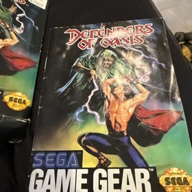 Defenders of Oasis Sega Game Gear Box And Manual Only No Game!