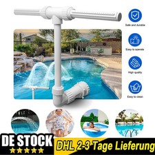 Wasserfall Wasserspiel Wasserfall-Pool-Brunnen 360° Einstellbarer Doppeldüsen