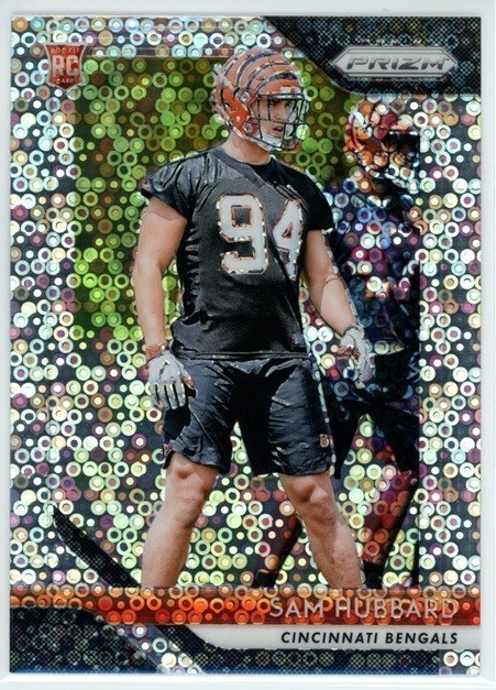 SAM HUBBARD 2018 Panini Prizm Disco RC Rookie #266 Bengals Buckeyes