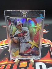 Brooks Lee Stars Of MLB Foil Rookie RC 2025 Topps Series 1 Card #SMLB-19 Twins. rookie card picture