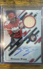 2025 Topps Pristine - Pristine Pieces Autograph Relics Spencer Steer #PPAR-SS...