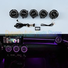 64 Farben 5PCS Front Air Vent LED Umgebungslicht f&uuml;r Mercedes Benz W177 C118