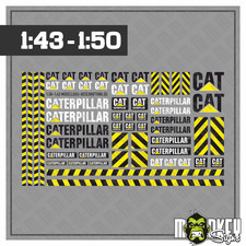 Set adesivi CAT per 1:43 - 1:50 camion camion veicoli da costruzione modellismo sticker
