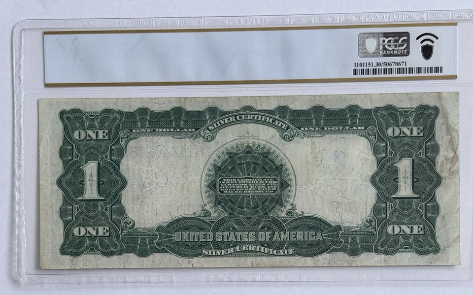 US 1899 $1 Black Eagle Silver Certificate Speelman/White FR 236 PMG 30 VF 🔥🔥 - Image 2 of 2