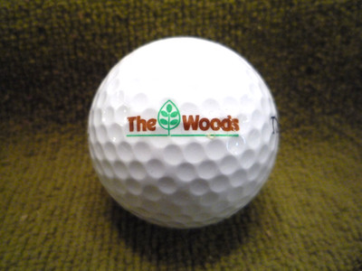 THE WOODS golf club logo golf ball (Hedgesville, WV) ~ unused [#i.6]
