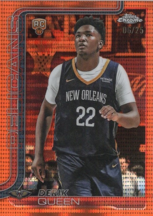 2025/26 Topps Chrome Basketball Derik Queen #263 Orange Pulsar 06/25