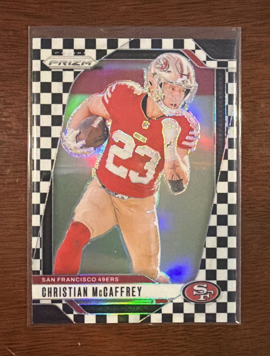 2024 Panini Prizm - Christian McCaffrey #250 Black & White Checker Prizm