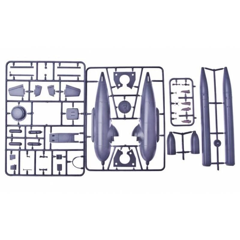 Modellino Sottomarino Tedesco Midget Delphin. Trasparente Plastica Edition Micro - Immagine 2 di 4
