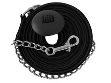 25' Flat Cord Cotton Lunge Line w/ Chain  Stopper