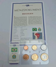 1 Centavo - 1 Real 2003/2009 Excellent Condition Coins Set Brazil 