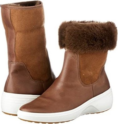 ECCO Damen-Stiefeletten Soft 7 Wedge Tred Changeable Chelsea, Braun, EU 39, UK 6