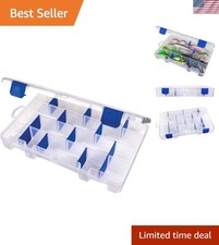Outdoors Tuff Tainer Fishing Tackle Box with Zerust Anti-Rust Dividers - Incl...