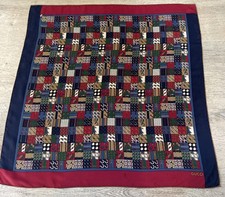 Vintage Gucci Equestrian Horses Design 100 Silk Scarf