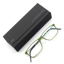 LINDBERG NOW 6507 54 16-150 SUNGLASSES WELLINGTON GREEN FRAME UNUSED WITH CASE