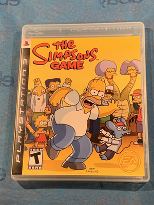 The Simpsons Game with Poster PlayStation 3 PS3 CIB Complete Tested & Works