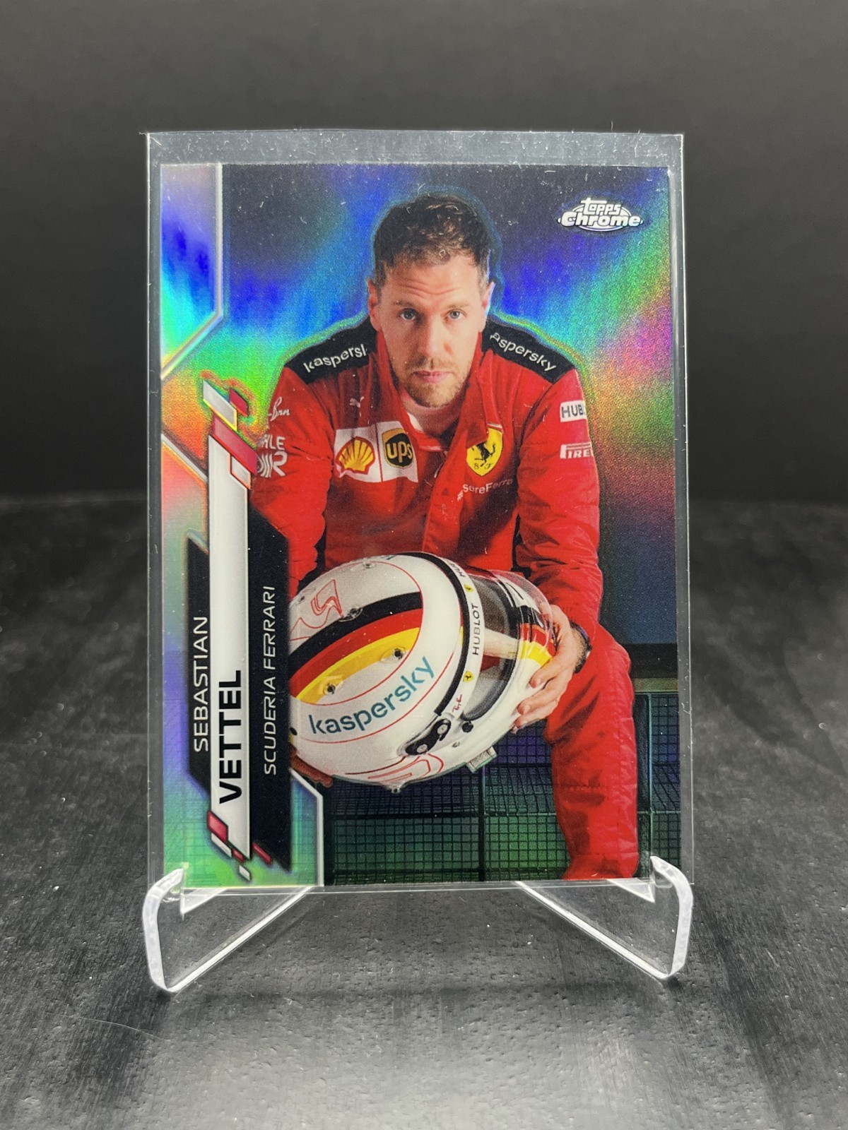 2020 Topps Chrome Formula 1 F1 Sebastian Vettel Image Variation IV SP #3