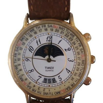 Timex 1999 Moonphase Triple Date Calendar Quartz