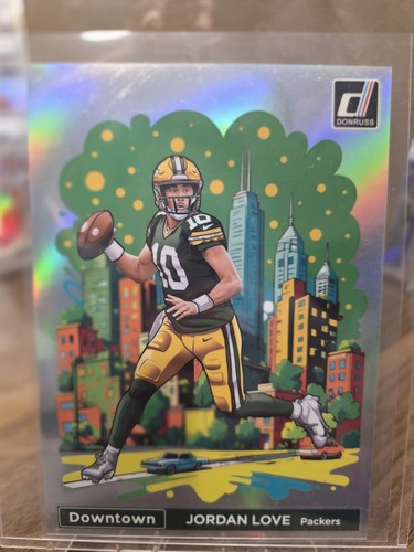 Jordan Love #5 2024 Panini Donruss Oversized Downtown card