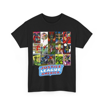 JLA T-Shirt George Perez Art Reprint Zatanna Flash Batman S 4XL