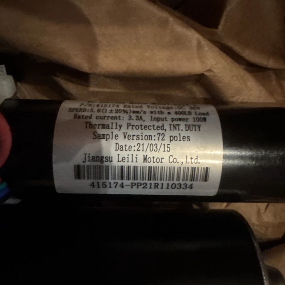 NordicTrack X22 X32i Treadmill Incline Lift Motor Lieli SJJ4-4 / 415174 /36V - Image 2 of 3