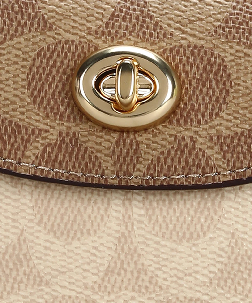 COACH Women Beige Canvas Wallet (1 Card Slot) 4