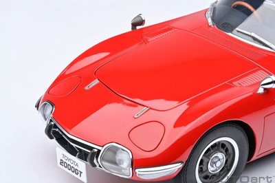 1/18 Toyota 2000GT (RHD) 1967 Red Composite Model Car By AUTOart
