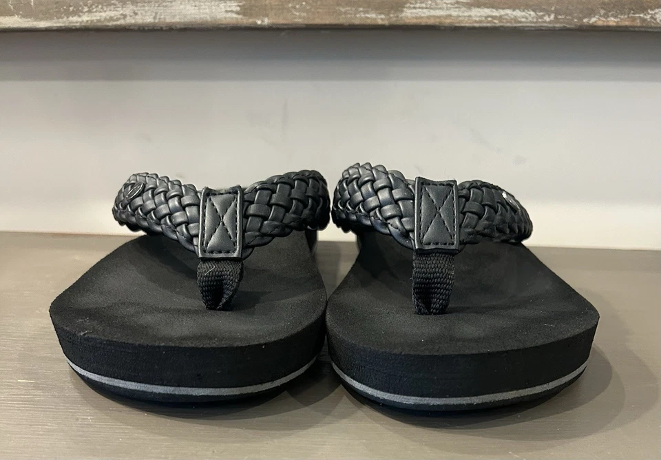Sandalias para mujer Cobian negras trenzadas de rebote talla 5/6 Foto 4 de 4