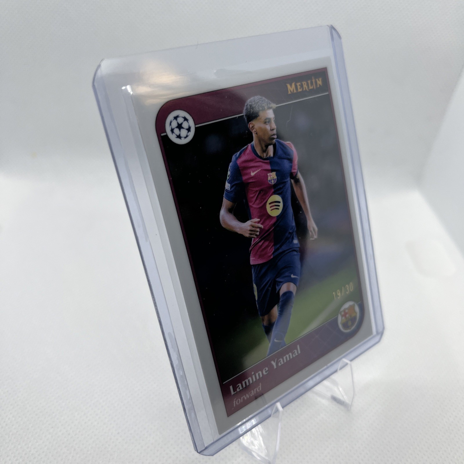 2024 Topps Merlin LAMINE YAMAL UEFA Champions League #19/30 Barcelona view 3