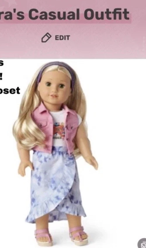 LOTE 100% Muñeca American Girl Marca Ropa, Zapatos, Accesorios Julie Kira Luciana Foto 2 de 4