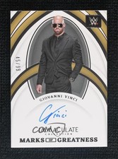 2022 Panini Immaculate WWE Marks of Greatness 45/99 Giovanni Vinci Auto 07o4