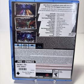 Rock Band 4 Playstation 4 PS4 Disc & Case Tested Clean Fast Shipping
