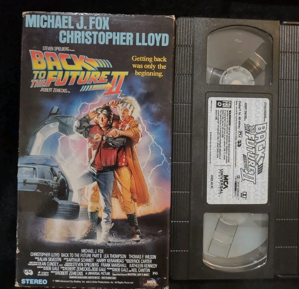 Back to The Future Trilogy VHS Box Set 3-Movie Collection Michael J. Fox Movies  - Image 3 of 4