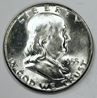 *1955 FRANKLIN HALF DOLLAR* *GEM BU+++* *FULL BELL LINES* NR #G4022