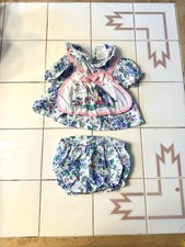 Floral Vintage Baby Minnie Mouse Flowers Disney Babies 0-6 Months Outfit Set