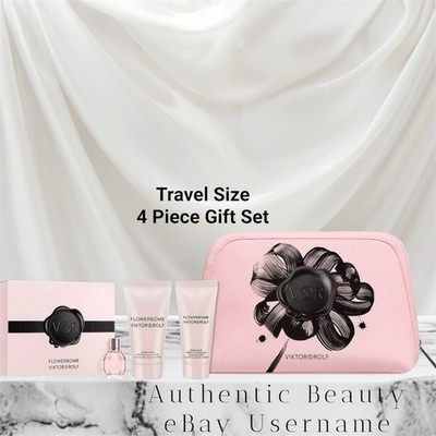 Viktor & Rolf Flower Bomb EDP Bomblicious Women s Luxury Travel Gift Set 4 Pc