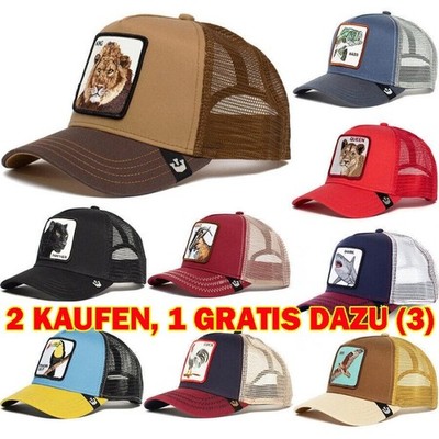 Tier Cartoon Snapback Baumwolle Baseball Cap Männer Frauen Hip Hop Mesh Trucker