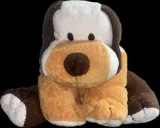 TY Pluffies WHIFFER the Dog Large Version 13  Brown Tan White Beagle Tylux US3