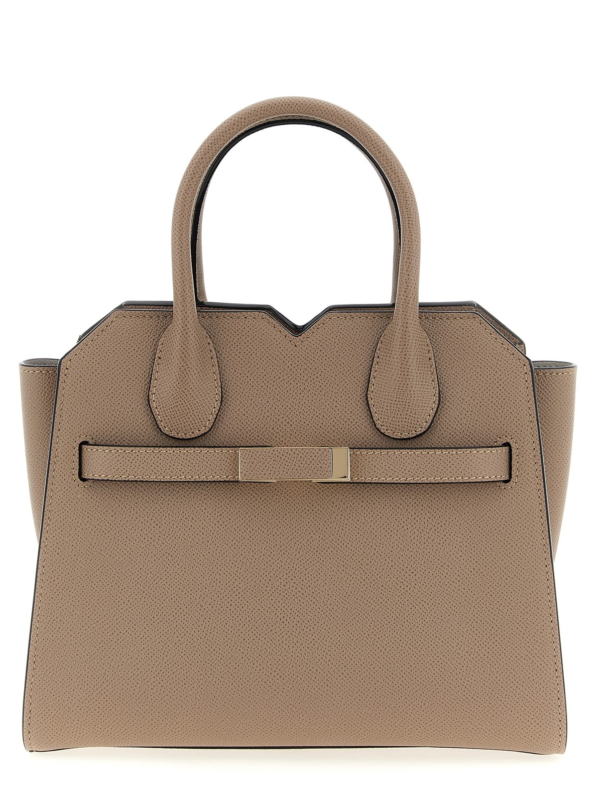 Valextra Beige Calfskin Handbag 100% Authentic