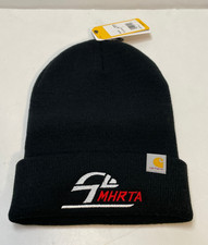 Carhartt beanie hat cap adult 7 1/2" knit cuffed AH597-M black new