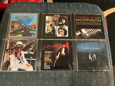 LOT OF 6 - 50S 60S 70S 80S ROCK CD - DOORS BEATLES VAN MORRISON GRATEFUL DEAD ++
