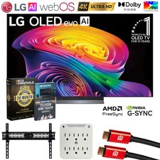 LG 55 inch OLED evo AI C6 4K Smart webOS TV (2026) w/ 26 Months Protection Kit