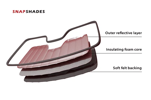 Genuine SNAPSHADES Front Windscreen Sun Shade for Lexus LBX (AY10; 2024-Present) - Picture 7 of 10