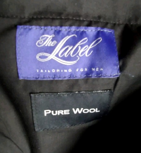 The Label Suit Mens UK Jkt 48 L Trs 40 L Regular Fit Slate Grey Pure Wool - Picture 18 of 20