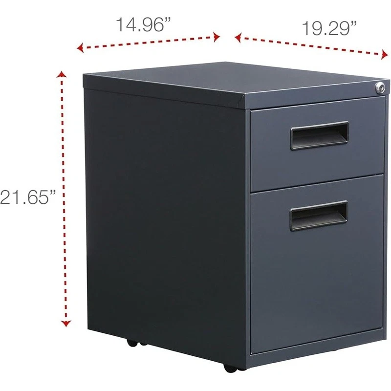 Unidad de almacenamiento móvil archivador tirador cajón empotrado con características antivuelco nuevo Foto 4 de 4