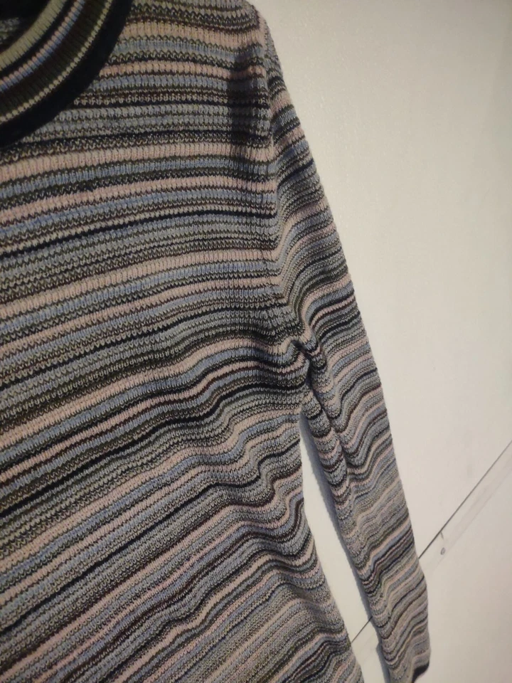 MIH JEANS Top de Lana Merino Tejido a Rayas Elegante Talla L? Foto 4 de 4